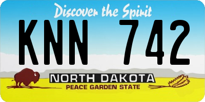 ND license plate KNN742