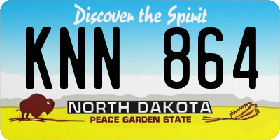 ND license plate KNN864