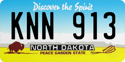 ND license plate KNN913
