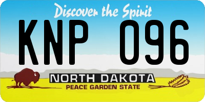 ND license plate KNP096