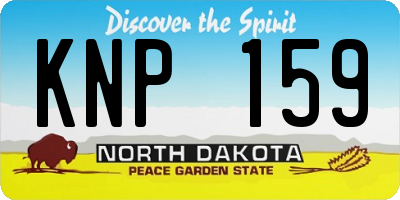 ND license plate KNP159