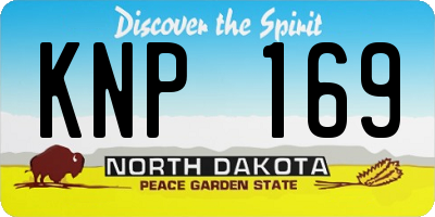 ND license plate KNP169