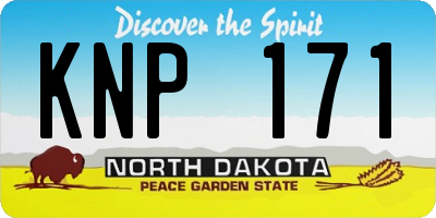 ND license plate KNP171