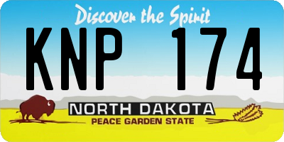 ND license plate KNP174