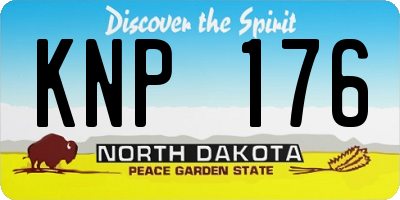 ND license plate KNP176