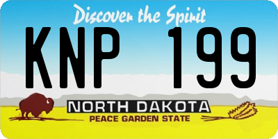 ND license plate KNP199