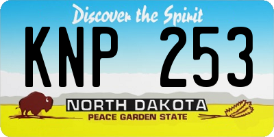 ND license plate KNP253