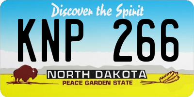 ND license plate KNP266