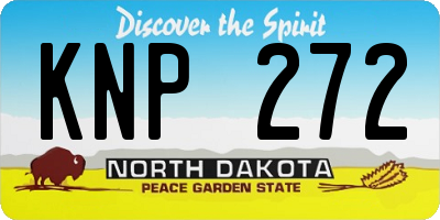 ND license plate KNP272