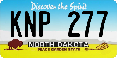 ND license plate KNP277