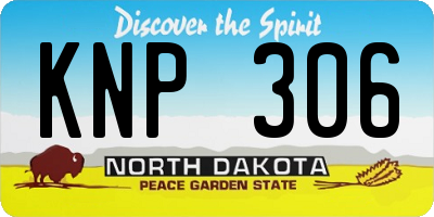 ND license plate KNP306