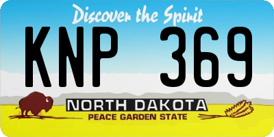 ND license plate KNP369