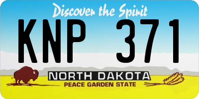ND license plate KNP371