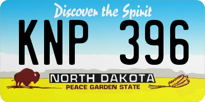 ND license plate KNP396