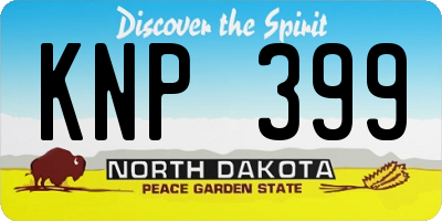 ND license plate KNP399