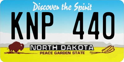 ND license plate KNP440