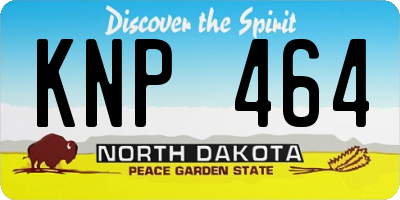 ND license plate KNP464