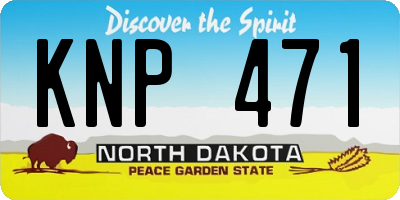 ND license plate KNP471