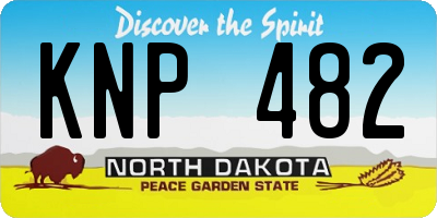 ND license plate KNP482