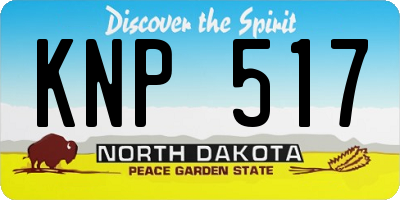 ND license plate KNP517