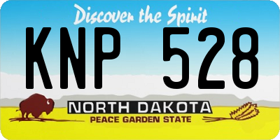ND license plate KNP528