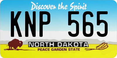 ND license plate KNP565
