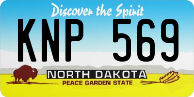 ND license plate KNP569