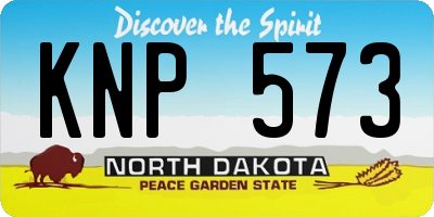ND license plate KNP573