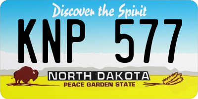 ND license plate KNP577