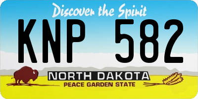ND license plate KNP582