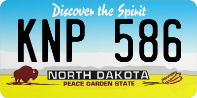 ND license plate KNP586