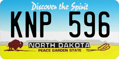 ND license plate KNP596