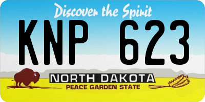 ND license plate KNP623