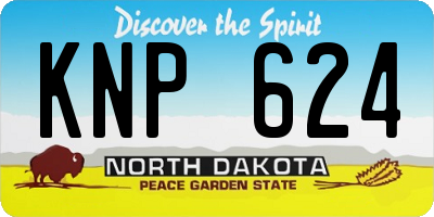 ND license plate KNP624