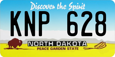 ND license plate KNP628