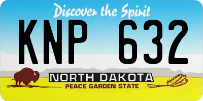 ND license plate KNP632