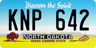 ND license plate KNP642
