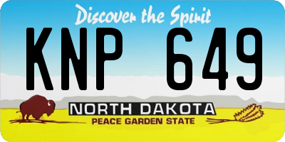 ND license plate KNP649