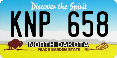 ND license plate KNP658