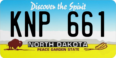 ND license plate KNP661