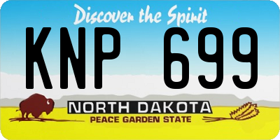 ND license plate KNP699