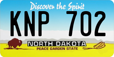 ND license plate KNP702