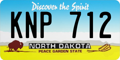 ND license plate KNP712