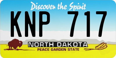 ND license plate KNP717