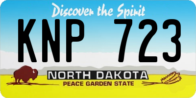 ND license plate KNP723