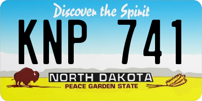 ND license plate KNP741