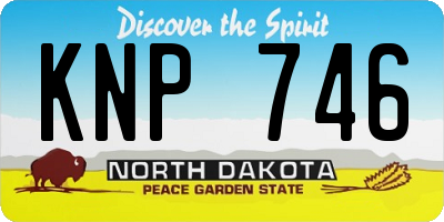 ND license plate KNP746