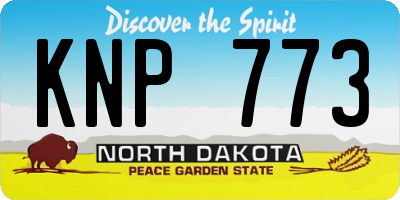 ND license plate KNP773