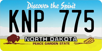 ND license plate KNP775