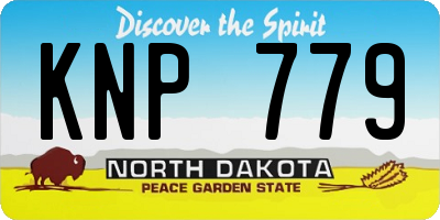 ND license plate KNP779
